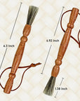 Set 2 Cleaning Brush for Sewing Machine & Sergers - Sewing Tool, Wooden Lint Brush with a Built-In Hanging Strap. Brushing Lint Out of Sewing Machines.