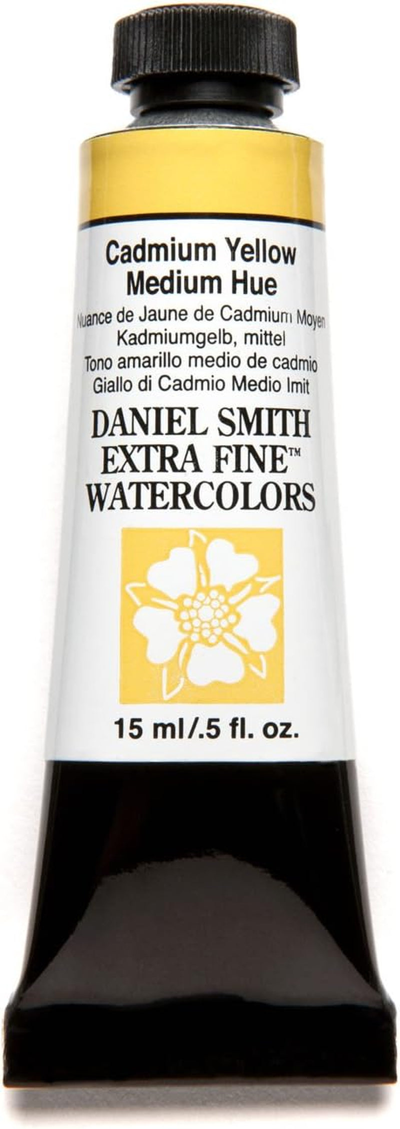 Extra Fine Watercolor 15Ml Paint Tube, Cadmium Yellow Medium Hue (284600184), 0.5 Fl Oz (Pack of 1)
