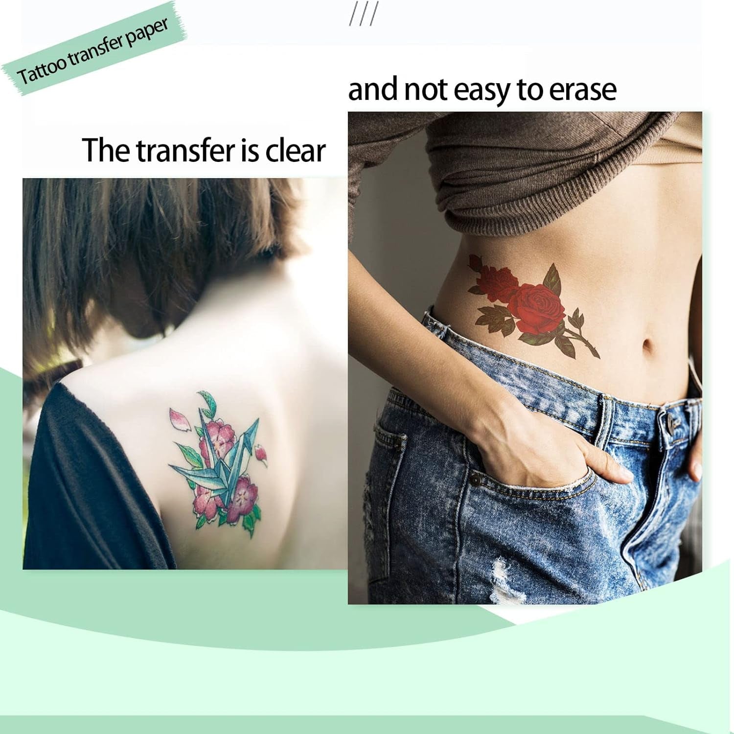 120PCS Tattoo Transfer Paper, Tattoo Template Transfer Paper, Thermal Template Paper, Tracing Paper, Tattoo Transfer Paper, Which Can Be Used for Thermal Photocopiers or Freehand, Hand-Painted, Etc