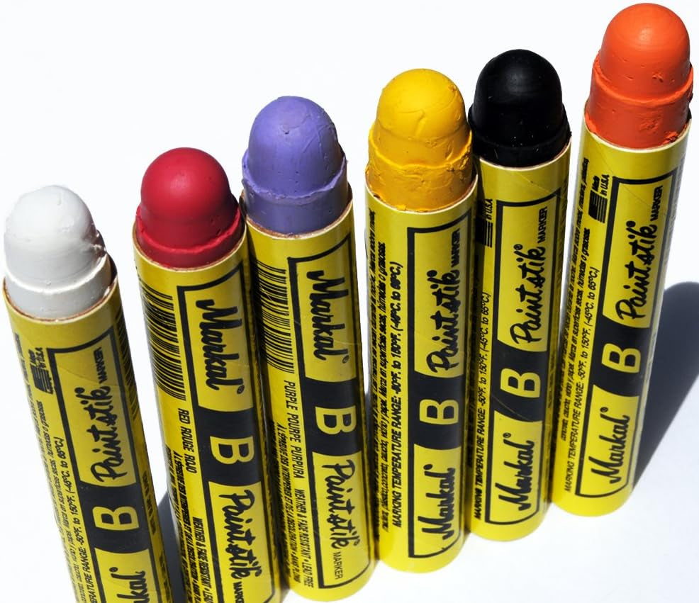 Solid Paint Hobo Marker Set of 6 Vibrant Colors