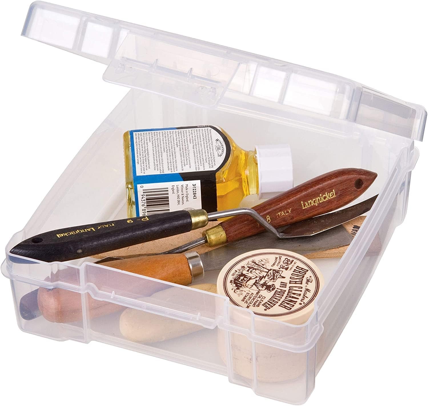6953AB Clearview 6" X 6" Box Art &amp; Craft Organizer, [1] Plastic Storage Case, Clear