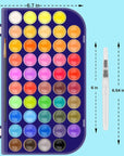 Paint Set, 48 Colors Non-Toxic Watercolor Paint with a Brush Refillable a Water Brush Pen and Palette, Washable Water Color Paints Sets for Kids, Adults，And Artists