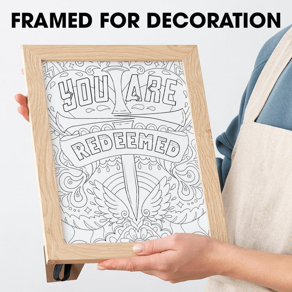 Flowers Patterns Hardcover Pages Poster God Bless You Spiral Coloring Book for Adults with Inspirational Bible Phrases Motivational Scripture Quotes Mindfulness Relaxing