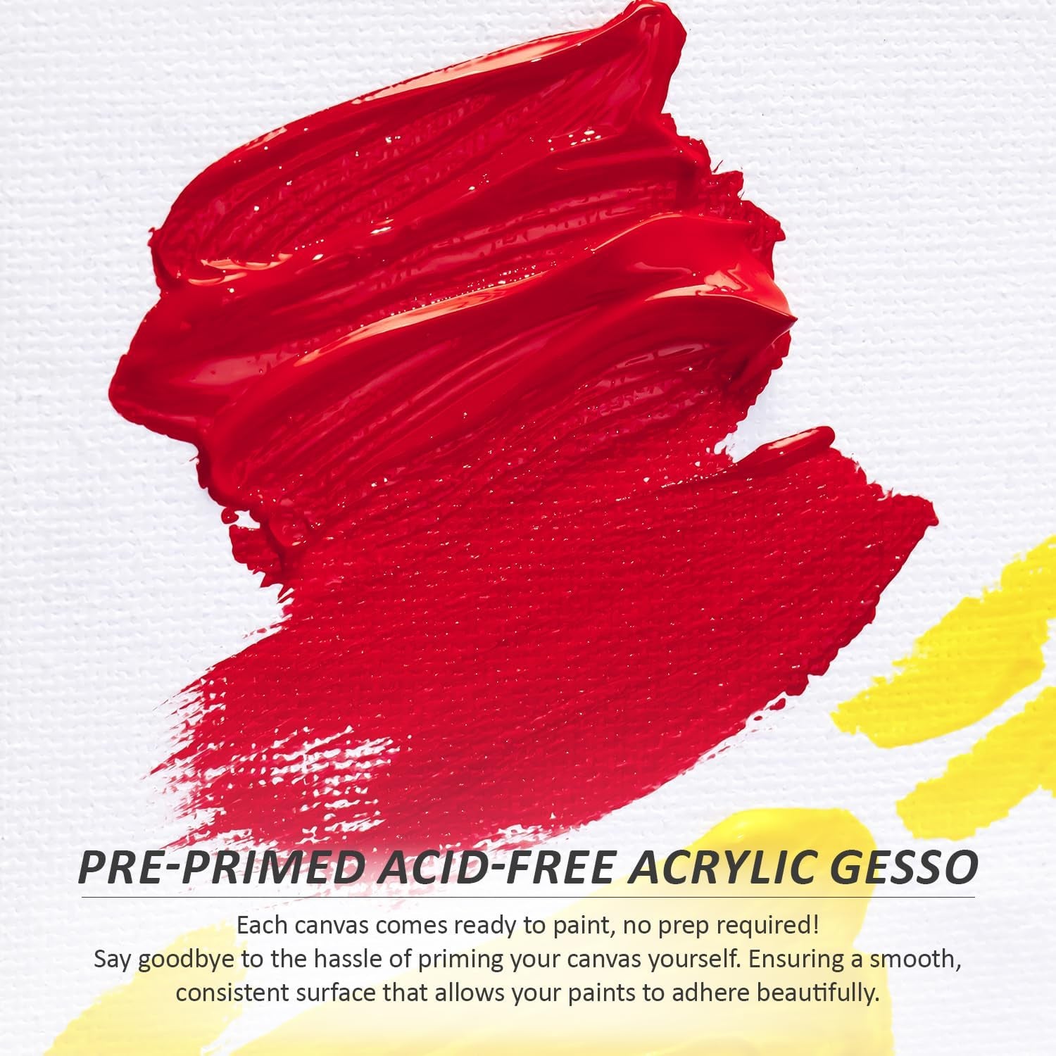 24 Pack Stretched Canvas for Painting, 6X8, 8X10, Each of 12, 100% Cotton & Primed White Canvas Boards for Beginners, Kids, Artists - Ideal for Oil, Acrylic, Watercolor & Pouring