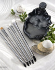 , Zen Series 83, Set of 5 Brushes, Standard Handle, Synthetic Filament, Natural Hair, Stiff Scrubber 2, 8, 14, Scrubber 6, 10, RZEN-SET835