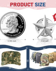 60 Pieces Star Badge Lapel Pin Veterans Day Star Pins for Backpacks Star Badge Pins Military Award Pins Labor Day 4Th of July Memorial Day Stars Brooches