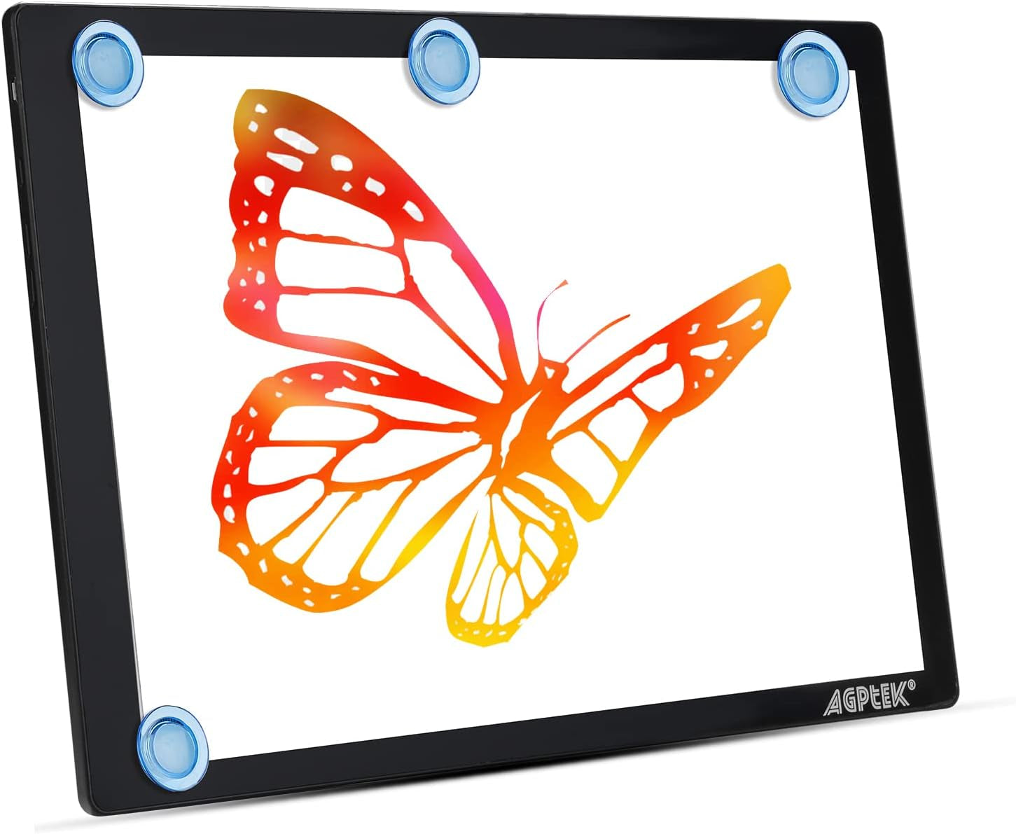 Magnetic A4 LED Artcraft Tracing Light Pad 4 Light Box Ultra-Thin Physical Buttons Control with Memory Function USB Powered Pad Animation,Sketching,Designing,Stencilling X-Ray Viewing W/USB Adapter