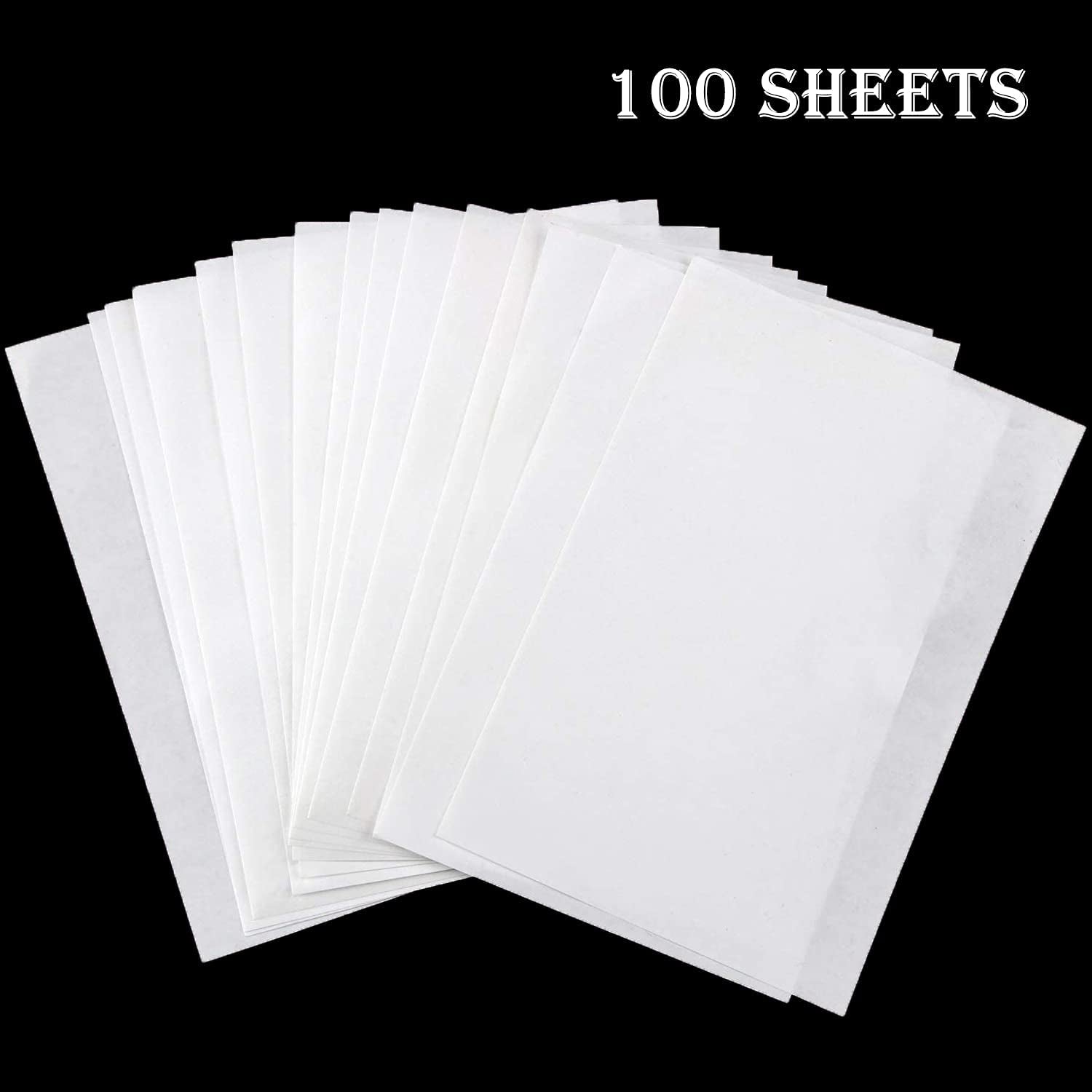 100 Pieces Painting Release Paper Non-Stick Silicone Release Paper Double-Sided Painting Cover Replacement Paper, 5.9 X 3.9 Inch/15 X 10 Cm