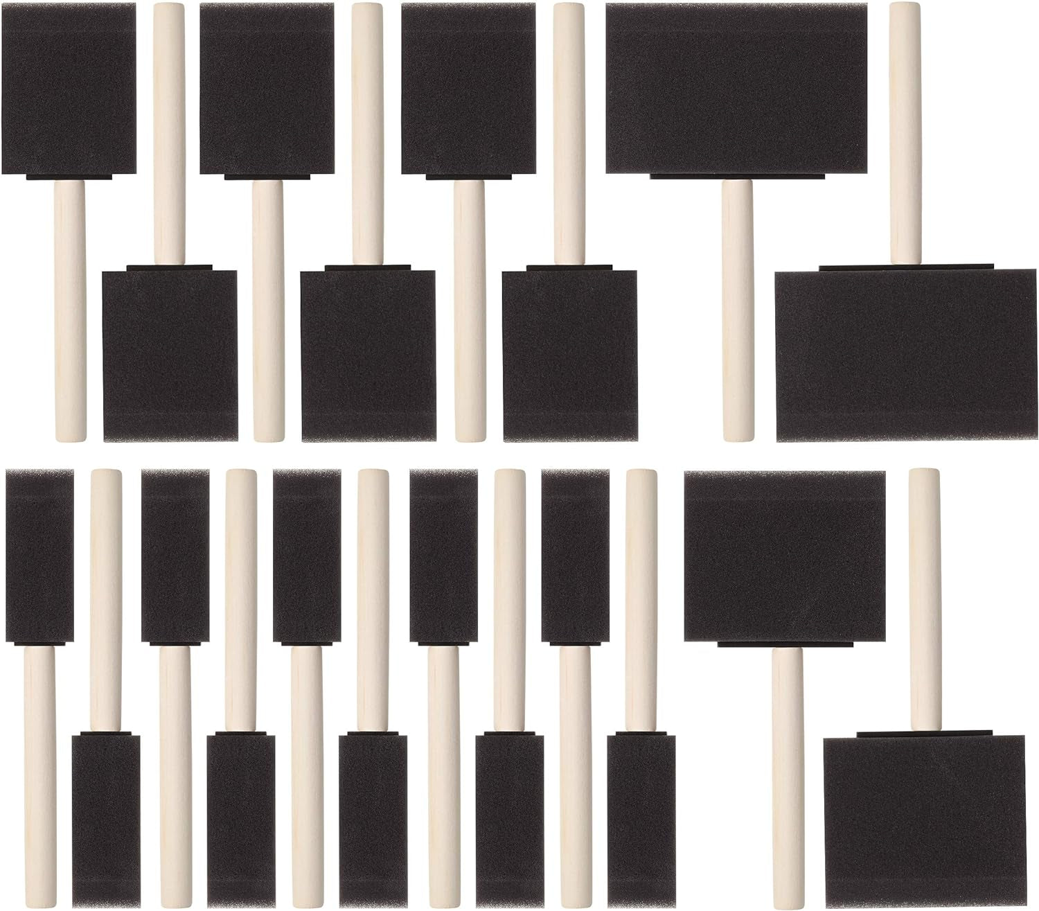 Bates- Foam Paint Brushes, Sponge Brushes, Sponge Paint Brush, Foam Brushes, Foam Brushes for Painting, Foam Brushes for Staining, Paint Sponges, Foam Brushes for Mod Podge (4 Inch)
