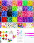 2500+ Rubber Band Loom Bracelet Kit,Loom Bracelet Making Kit,Best Gifts for Birthday and Christmas With, Rubber Band Refill Kit For