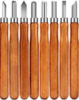 Wood Carving Tools,  12 Set SK2 Carbon Steel Sculpting Knife Kit for Beginners & Professions