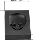 Casting Mold, Skull Graphite Casting Ingot Mold Crucible Mould for Melting Casting Refining Gold Silver Metal Aluminum Copper Brass (60Mm X 40Mm)