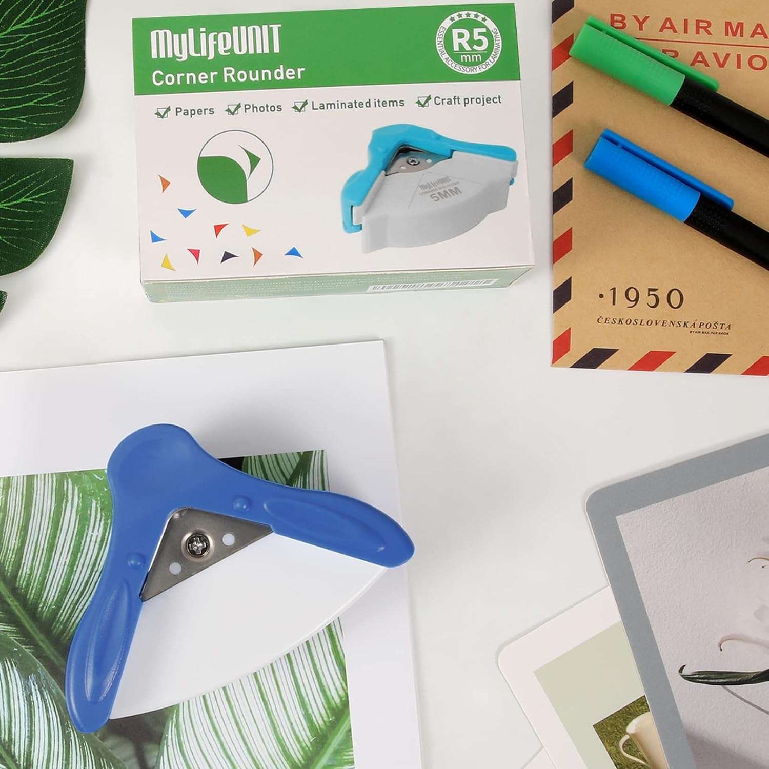 Corner Rounder Punch 5 Mm, Blue