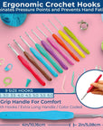Ultimate Beginner Crochet Kit for Adults and Kids - Learn to Crochet with Complete Crochet Starter Kit - Perfect Crocheting Kit for Beginners - Includes 20 Yarn Skeins, 9 Hooks, Crochet Book