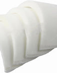 4 PCS Shoulder Pads Costume Foam Polyester Pads Breathable Sponge Pads Reusable Removable for Women Clothing Men Blazer Suit Coat Sewing, White