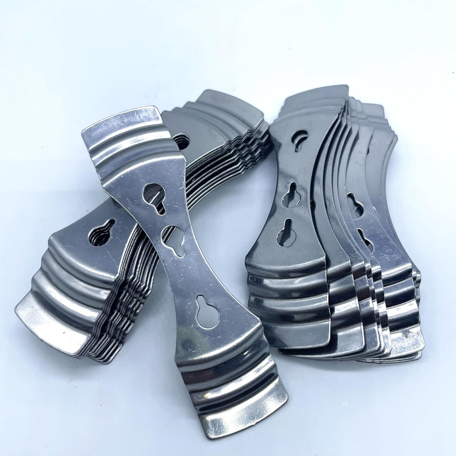 Metal Candle Wick Holders - 20 Pcs - Stainless Steel Candle Wick Centering Devices for DIY Candle Making