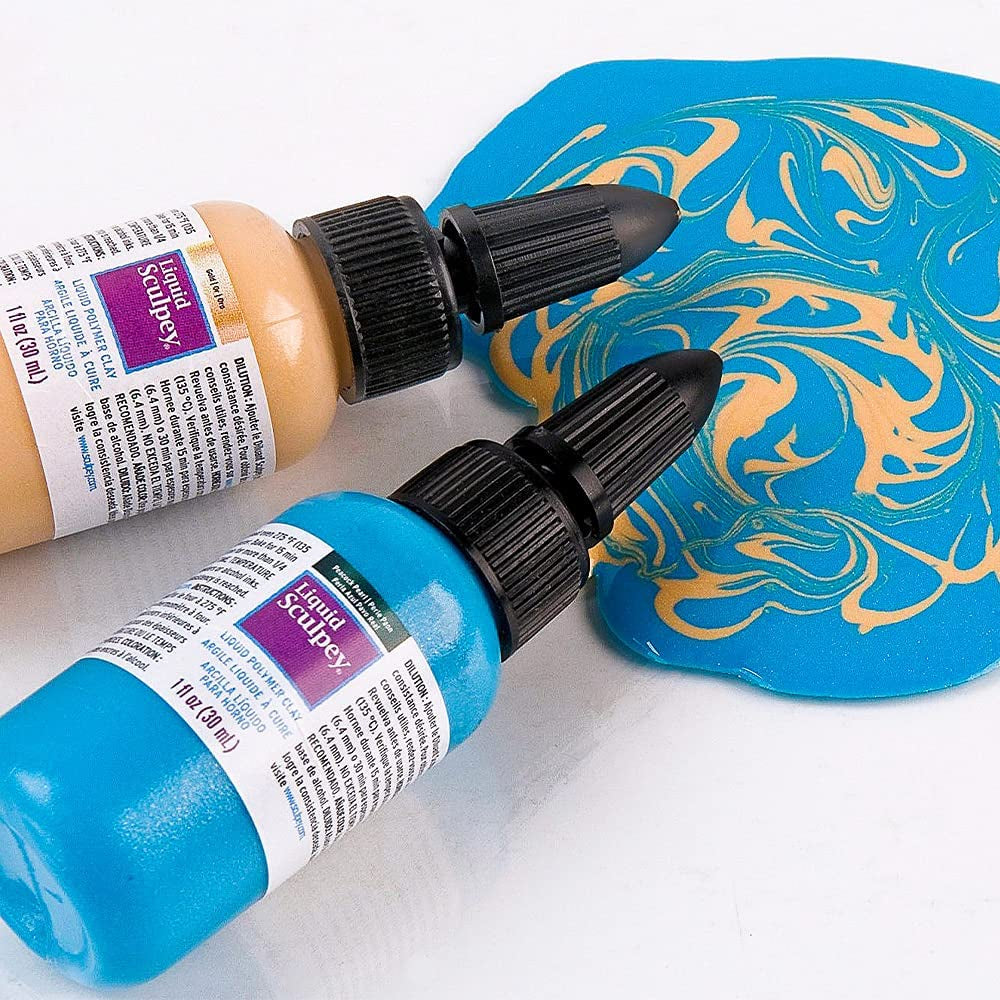 Polyform Liquid  Liquid Polymer Oven-Bake Clay, Clear, 2 Oz. Bottle, Great for Jewelry, Holiday, DIY, Mixed Media, Window Clings, Home Décor and More! Great for Beginners to Artists!