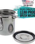 Stainless Steel Leak-Proof Deluxe Brush Washer