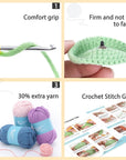 Crochet Kit for Beginners - Bee Crochet Kit, Learn to Crochet, All You Need In, Videos, Instructions, Soft Yarn, Birthday Gift for Adults