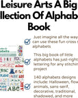 a Big Collection of Alphabets Book, Cross Stitch Alphabet Pattern Books, Cross Stitch Letters Bible, Alphabet Cross Stitch Kits, Cross Stitch Letter Patterns