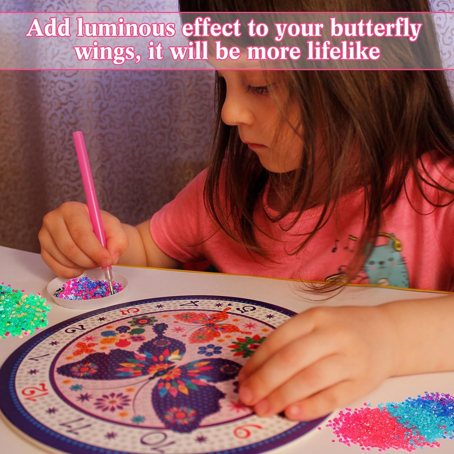 30000 Pcs Glow in the Dark Beads for Diamond Painting 20 Colors Diamond Painting Beads 2.8 Mm Rhinestone Beads Flat Bottom round Resin Diamond Beads for DIY Craft Diamond Painting Accessories