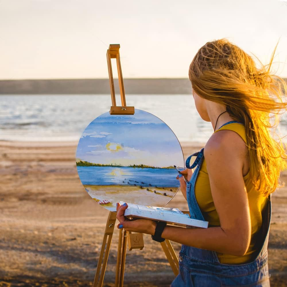 12PACK Wood Rounds for Crafts, 12 Inch Unfinished Wood Circles Discs for Door Hanger Sign Blank, Particle Board for Wreath Boards Crafts Painting and Christmas Halloween Decoration