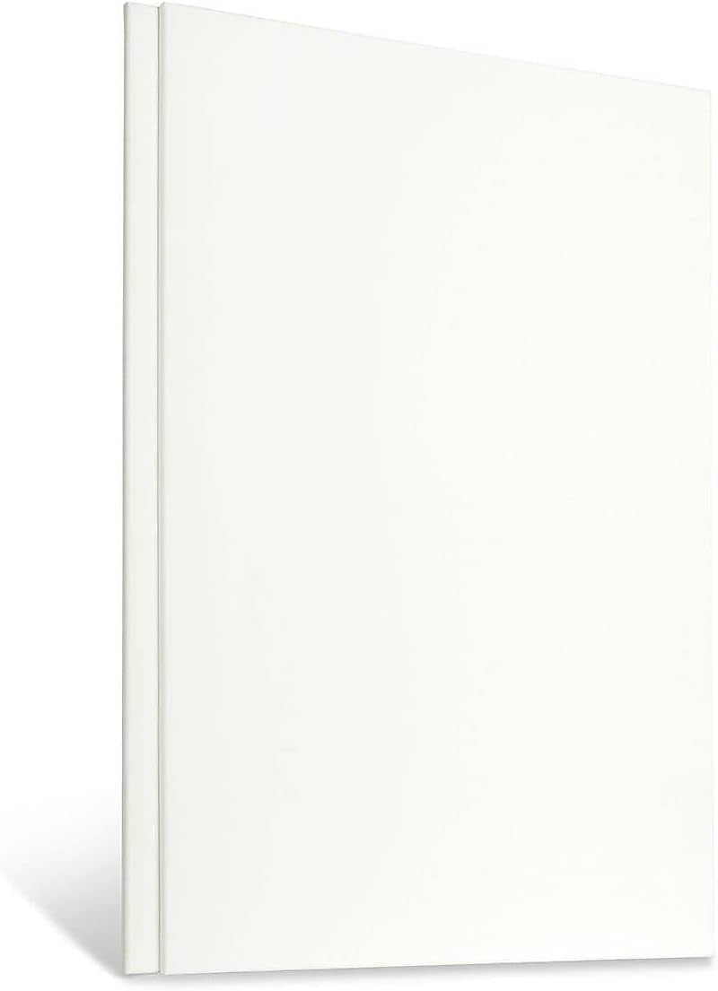 810-2 LARGE White 24" X 36" STRETCHED ARTIST CANVAS, Pack of 2, Gesso Primed - 100% Cotton Rectangular Canvases, 5/8" Profile, Art Supplies for Oil and Acrylic Painting