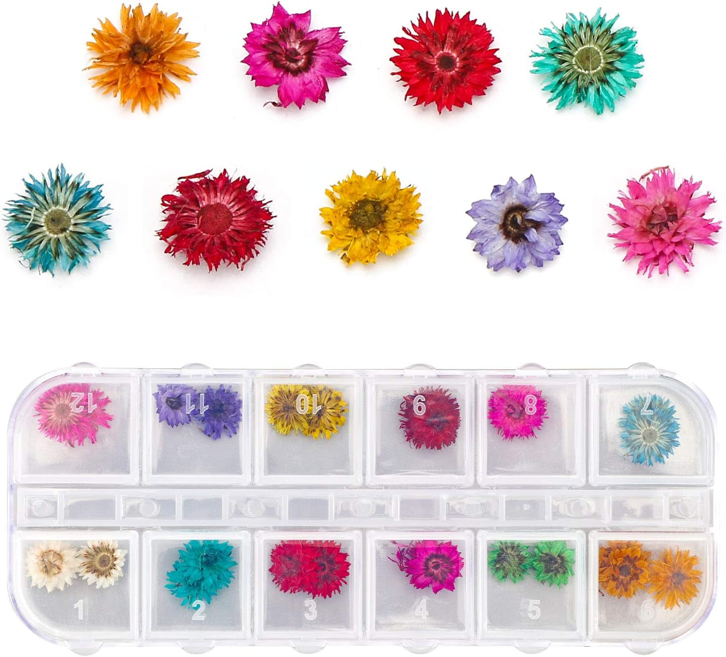 4 Boxes Dried Flowers for Resin, 48 Styles Natural 3D Applique Flowers DIY Craft Supplies, Resin Epoxy Casting Fillers for Silicone Molds, Nail Arts, Handmade Projects, Decoration Accessories