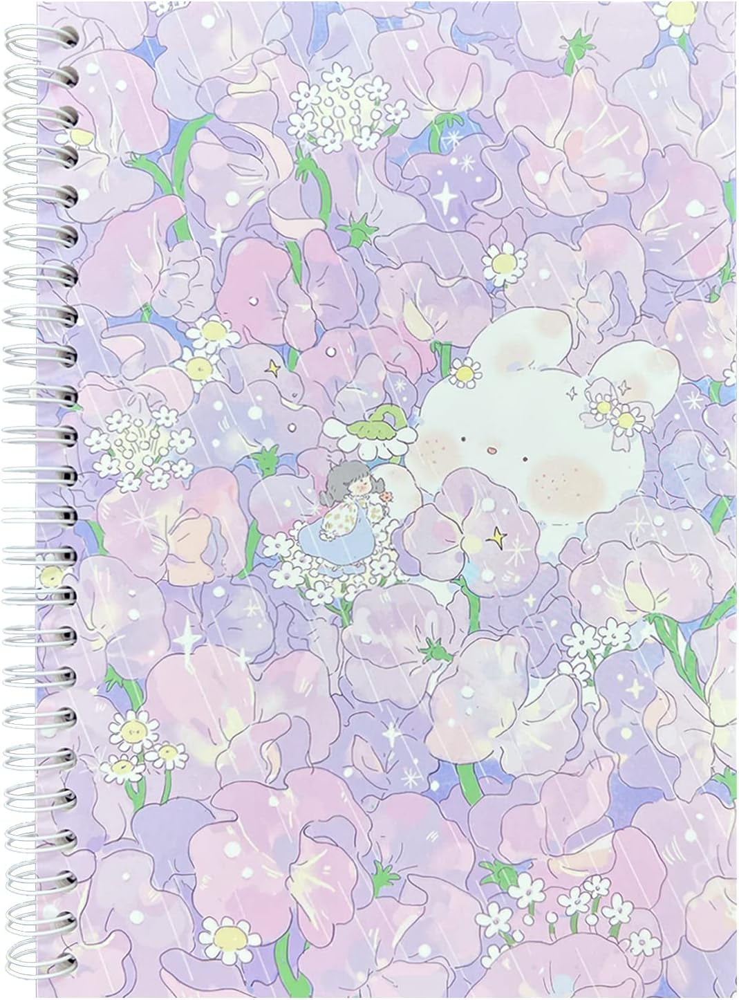 Reusable Sticker Storage Book Collecting Album Blank Stickers Organizer Book A5 Size with 40 Sheets Blank Release Paper for Stickers Holder Collection (PURPLE)
