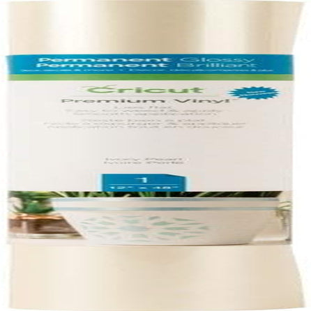 Premium Vinyl - Permanent, 12” X 48” Adhesive Decal Roll - Pearl Pastel Ivory