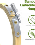 6 Pieces Embroidery Hoop Set Circle Cross Stitch Hoop Ring 4 Inch to 10 Inch for Embroidery and Cross Stitch