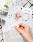 100Pcs Packaging for Small Business, Jewelry Package Supplies for Small Business, Jewelry Display Clear Bags for Selling, Small Craft Packaging Set for Bracelets, Key Chains, Earring(White)