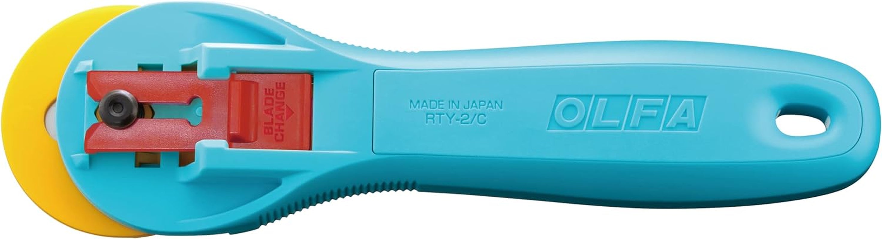 45Mm Quick-Change Rotary Cutter (RTY-2/C) - Rotary Fabric Cutter W/ Blade Cover for Crafts, Sewing, Quilting, Replacement Blade:  RB45-1 (Aqua)