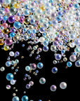 UV Resin Droplet Bubble Beads Fillers 0.4 Mm to 3 Mm for DIY Shaker Resin Molds Pendant Jewelry Making (Transparent and Bright Colors), 100 G