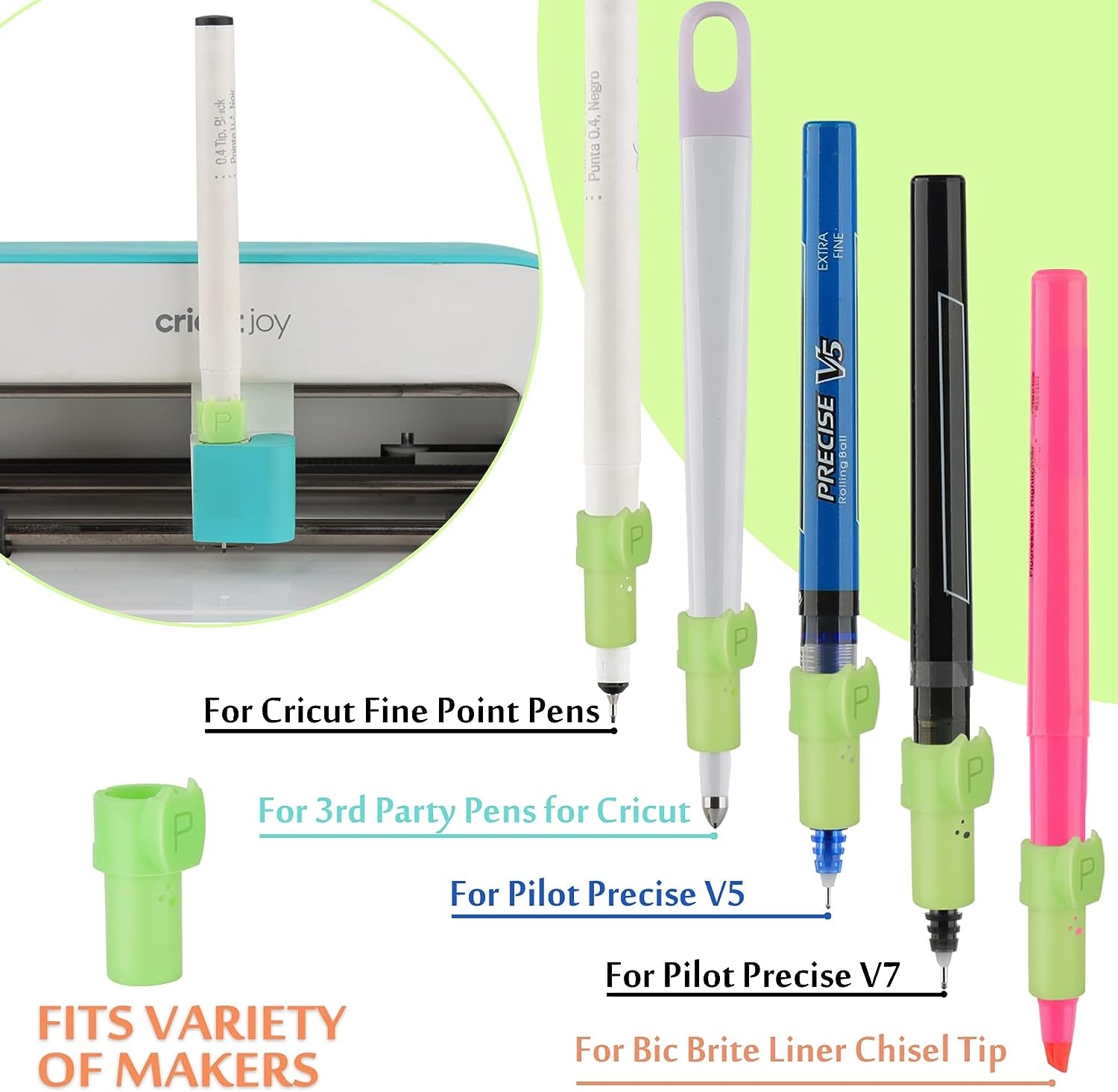 Pen Adapters for Cricut Joy and Joy Xtra, 8 Pack Pen Holders Accessories Tools Compatible with (Sharpie/Pilot/Bic/Um153/Cricut) Pens