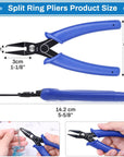 Split Ring Pliers for Jewelry Making,  Split Jump Ring Opener Tool Keychain Pliers for Opening Split Ring, Key Ring, Opening Pliers for Jewelry Making