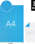 Glitter Cardstock Paper, 36 Sheets Sparkly Paper A4 Premium Craft Cardstock 18 Colors for Card Making Paper Crafting Scrapbook 250GSM
