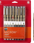Pigma Micron Fineliner Pens - Archival Black and Gray Ink Pens - Pens for Writing, Drawing, or Journaling - Assorted Point Sizes - 1 Count Pack of 10