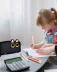 Hongdian Large Capacity Pencil Case Black Color, 3D Cat Pen Bags Pencil Pouch Organizer for Office College School