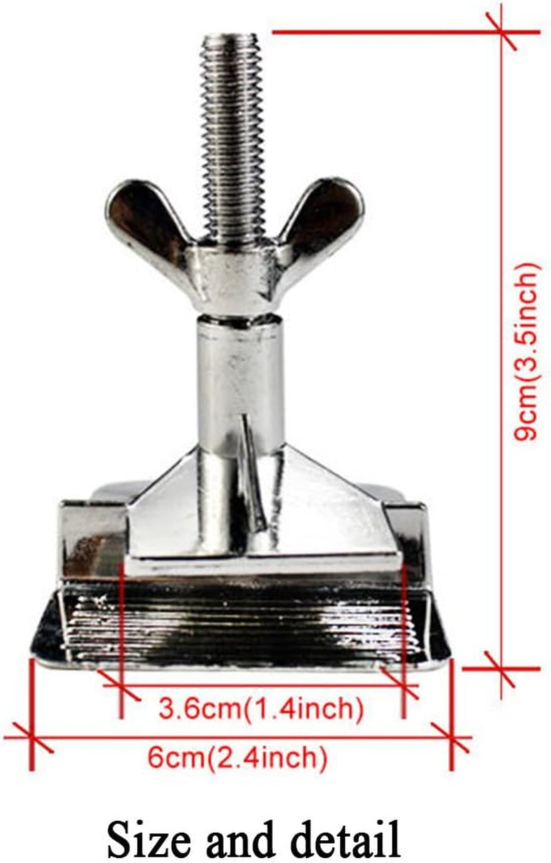 2 Pcs of Silk Screen Printing Hinge Clamps for Screen Printing Frame Machine,For Fixing Screen Printing Mesh,Screen Printing DIY Tool,4 Screws Included in the Package.