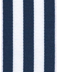 Offray 1.5" Wide Grosgrain Ribbon, 25 Yards, Navy Blue and White Stripe