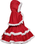 Winter Velvet Noel™ – Women’s Christmas Dress, Skirt & Hooded Cloak Set