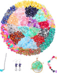 Jewelry Making Supplies Kit - 1587 PCS Beads, Crystal Beads, Jewelry Pliers, Beading Wire, Earring Hooks, Rings, Bracelets for Girls and Adults