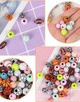 400 Pcs Sports Ball Beads for Jewelry Making, Acrylic Sports Beads Bulk, Baseball Basketball Soccer Volleyball Softball Football Beads with Box, Sports Spacer Beads for DIY Crafts Key Chains Bracelet