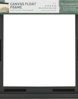 Canvas Float Frames 12X12 Frame, Black Square Frame for Finished Canvases, Vertical & Horizontal Wall Hanging Frame for Canvas Paintings (1-Pack)