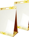Super Sticky Portable Tabletop Easel Pad W/Dry Erase Panel, Great for Virtual Teachers and Students, 20X23 Inches, 20 Sheets/Pad, 2 Pads, Built-In Stand (563DE VAD 2PK) , White