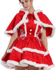 Winter Velvet Noel™ – Women’s Christmas Dress, Skirt & Hooded Cloak Set
