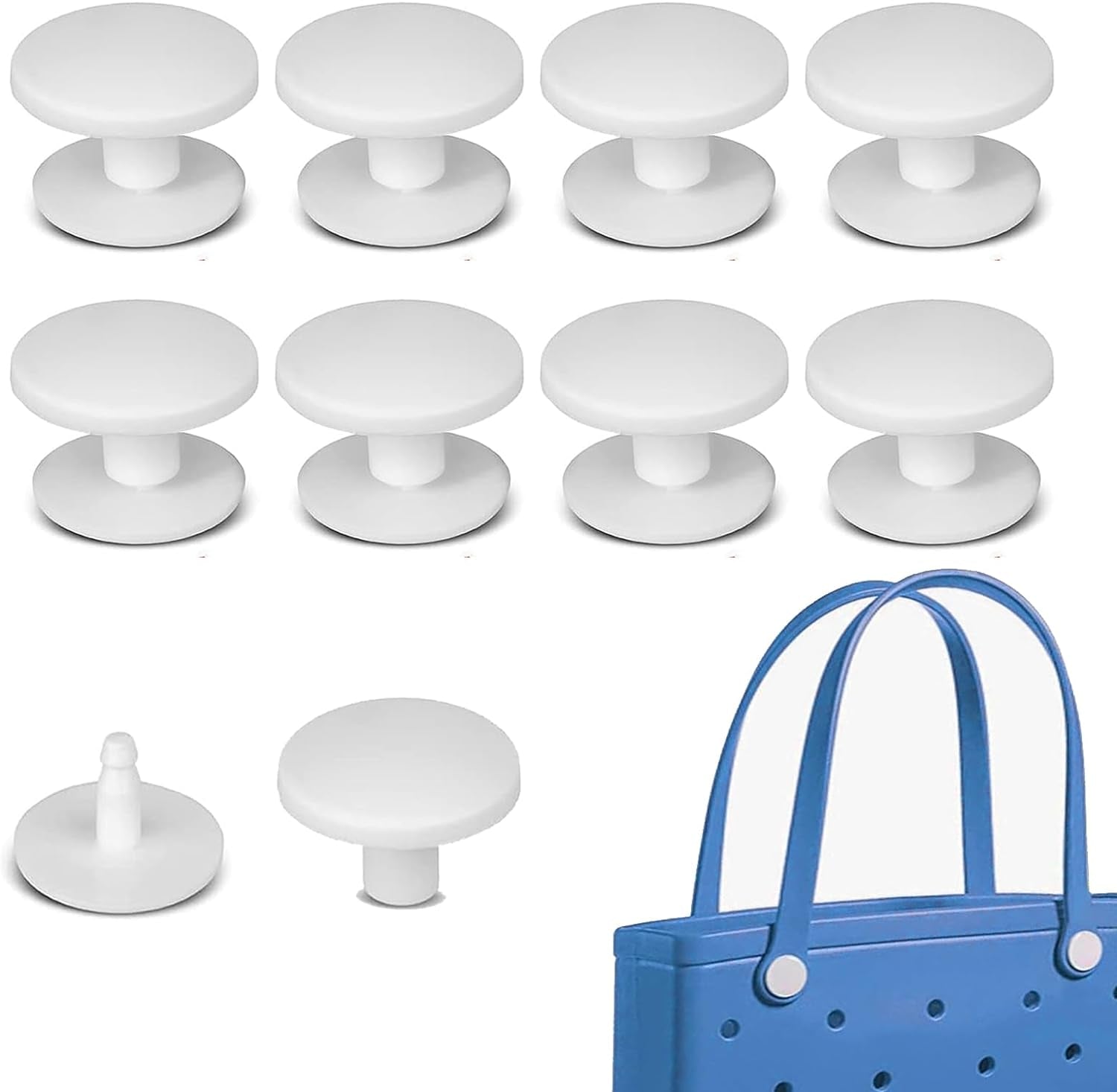 8 Pcs Replacement Buttons Compatible with Bogg Bag - Fix Your Bag Easily Perfect Accessory for Bogg Bag Handles - Say Goodbye to Struggling with a Broken Bag