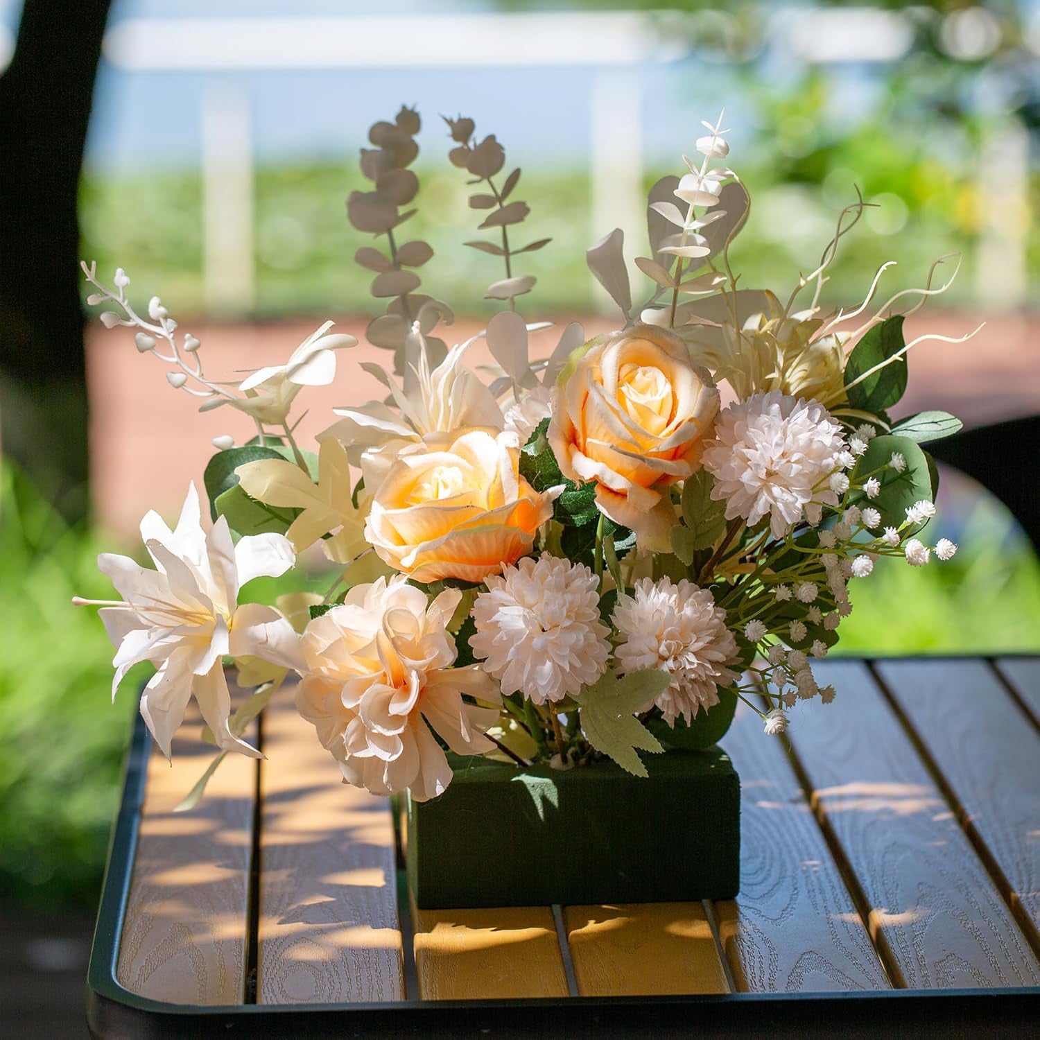 6X3X2.5 Inch Wet Floral Foam Blocks Rectangle Small Size Foam Bricks for Fresh Artificial Flower Arrangements Wedding Centerpiece Party Home Decoration Pack of 6 Green