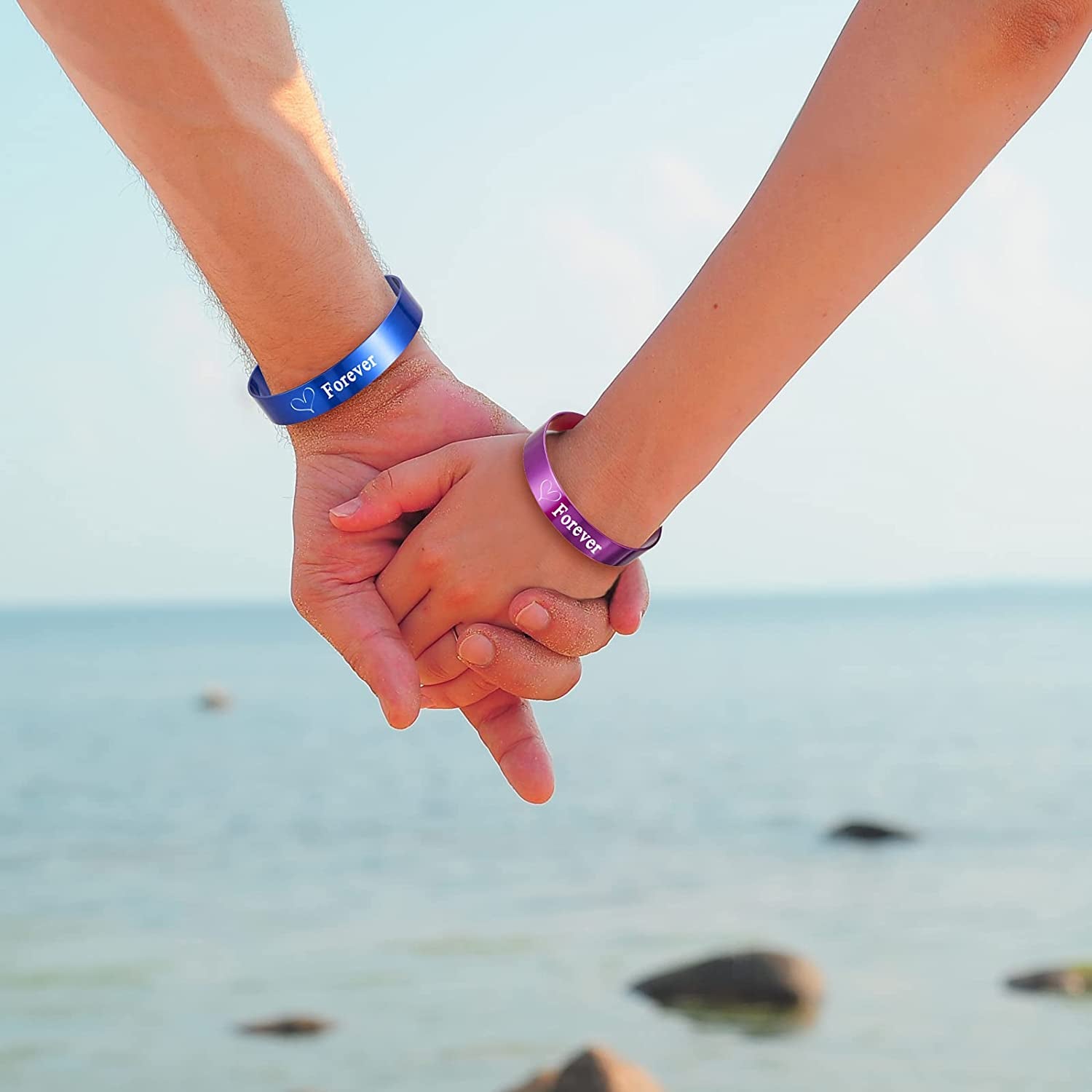 24 Pcs Anodized Aluminum Bracelet Blanks Metal Stamping Blanks Engraving Metal Stamp Bracelet Blanks for Bracelet Jewelry Making DIY Crafts Supplies, 7 X 0.5 X 0.05 Inches, 6 Colors